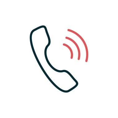 Telefon alıcısı vektör resimleme tasarımı