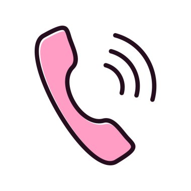 Telefon alıcısı vektör resimleme tasarımı