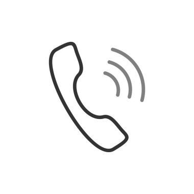 Telefon alıcısı vektör resimleme tasarımı