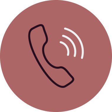 Telefon alıcısı vektör resimleme tasarımı