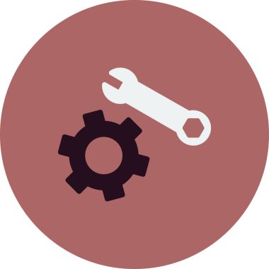 vektör simgesi modern basit ve temiz dişli ayarlanıyor