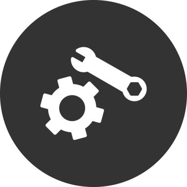 vektör simgesi modern basit ve temiz dişli ayarlanıyor