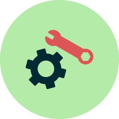 vektör simgesi modern basit ve temiz dişli ayarlanıyor