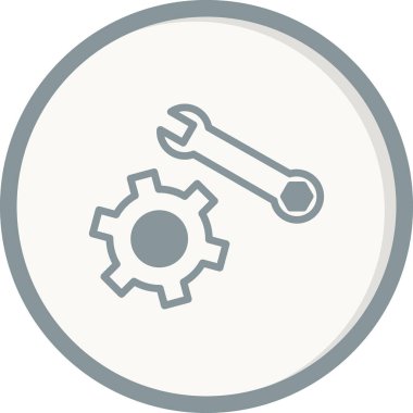 vektör simgesi modern basit ve temiz dişli ayarlanıyor