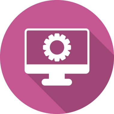 vektör simgesi modern basit ve temiz dişli ayarlanıyor