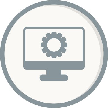 vektör simgesi modern basit ve temiz dişli ayarlanıyor