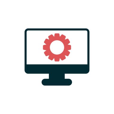 vektör simgesi modern basit ve temiz dişli ayarlanıyor