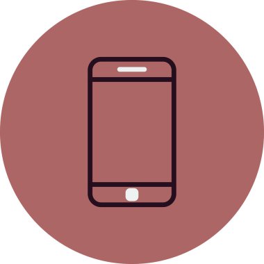 Akıllı telefon simgesi, vektör illüstrasyon tasarımı