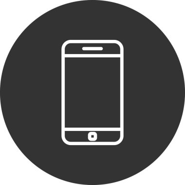 Akıllı telefon simgesi, vektör illüstrasyon tasarımı
