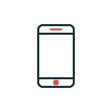 Akıllı telefon simgesi, vektör illüstrasyon tasarımı