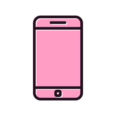 Akıllı telefon simgesi, vektör illüstrasyon tasarımı