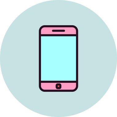 Akıllı telefon simgesi, vektör illüstrasyon tasarımı