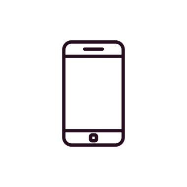 Akıllı telefon simgesi, vektör illüstrasyon tasarımı