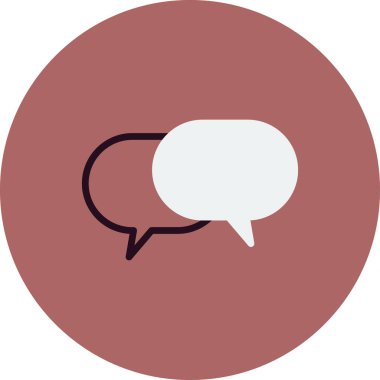 İleti sohbet baloncukları ikon vektör illüstrasyonu