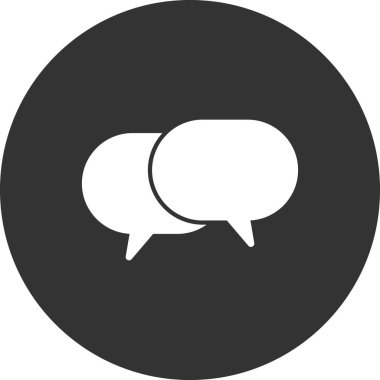 İleti sohbet baloncukları ikon vektör illüstrasyonu