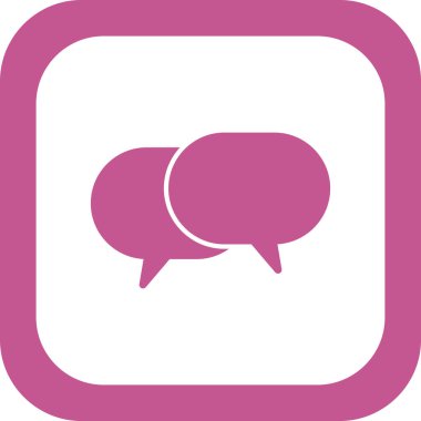 İleti sohbet baloncukları ikon vektör illüstrasyonu