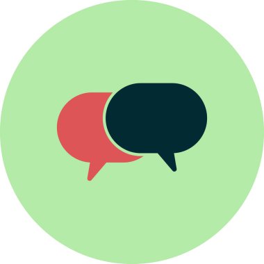 İleti sohbet baloncukları ikon vektör illüstrasyonu