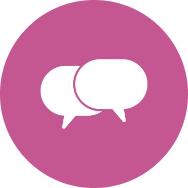 İleti sohbet baloncukları ikon vektör illüstrasyonu