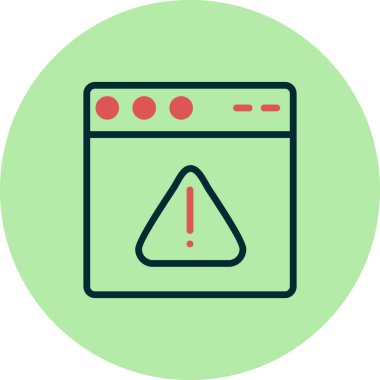 Web tarayıcı simgesi, vektör illüstrasyon tasarımı