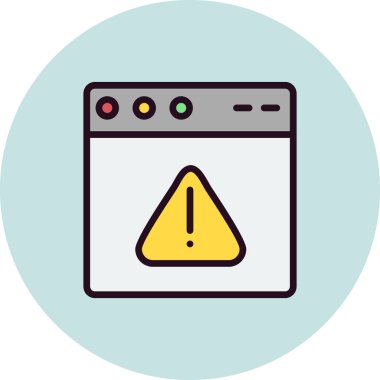 Web tarayıcı simgesi, vektör illüstrasyon tasarımı