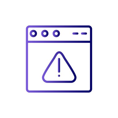 Web tarayıcı simgesi, vektör illüstrasyon tasarımı