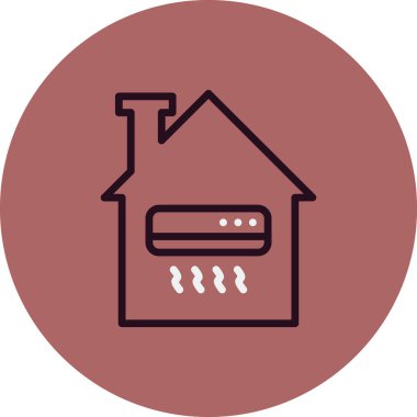 Klima basit simgesi, vektör çizim