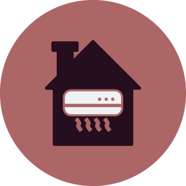 Klima basit simgesi, vektör çizim