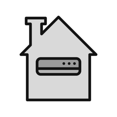 Klima basit simgesi, vektör çizim