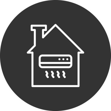 Klima basit simgesi, vektör çizim