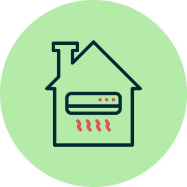 Klima basit simgesi, vektör çizim