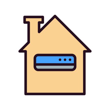 Klima basit simgesi, vektör çizim