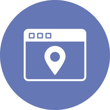 Kişisel ve ticari kullanım için konum illüstrasyon simgesi