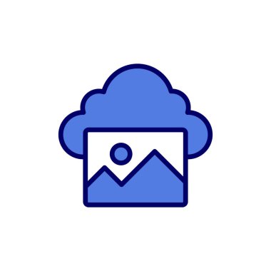 Fotoğraf basit simgesi, vektör illüstrasyonu