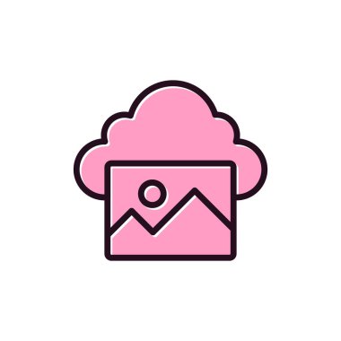 Fotoğraf basit simgesi, vektör illüstrasyonu