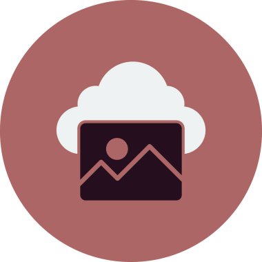 Fotoğraf basit simgesi, vektör illüstrasyonu