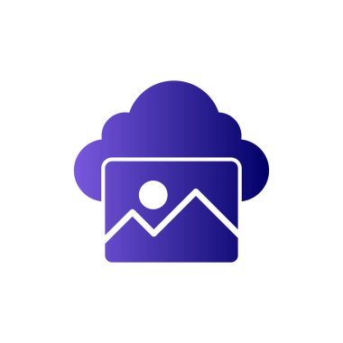 Fotoğraf basit simgesi, vektör illüstrasyonu