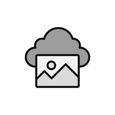 Fotoğraf basit simgesi, vektör illüstrasyonu