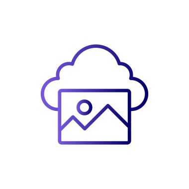 Fotoğraf basit simgesi, vektör illüstrasyonu