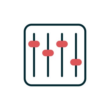 Ayarlama simgesi, vektör illüstrasyonu