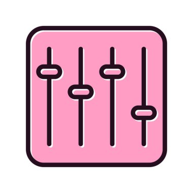 Ayarlama simgesi, vektör illüstrasyonu