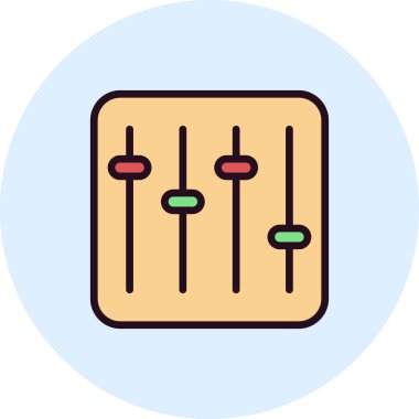 Ayarlama simgesi, vektör illüstrasyonu