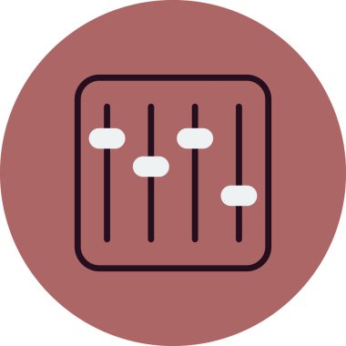 Ayarlama simgesi, vektör illüstrasyonu