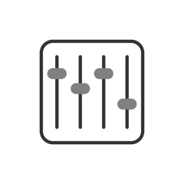 Ayarlama simgesi, vektör illüstrasyonu