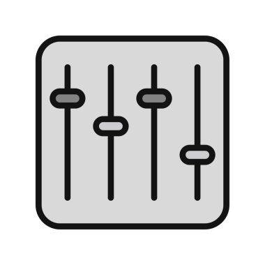 Ayarlama simgesi, vektör illüstrasyonu