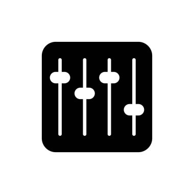 Ayarlama simgesi, vektör illüstrasyonu