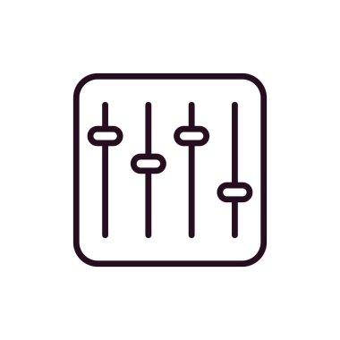 Ayarlama simgesi, vektör illüstrasyonu