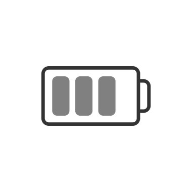 pil simgesi, vektör illüstrasyonu