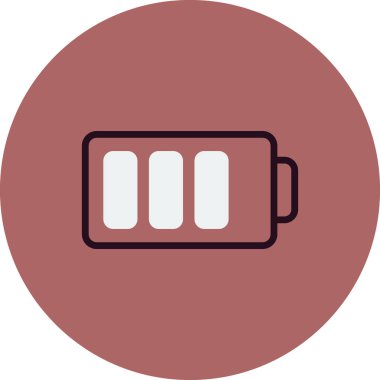 pil simgesi, vektör illüstrasyonu