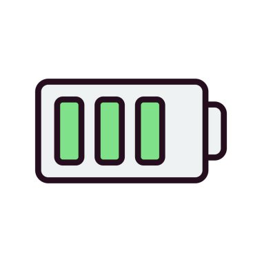 pil simgesi, vektör illüstrasyonu