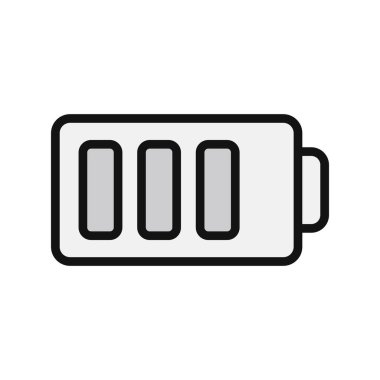 pil simgesi, vektör illüstrasyonu